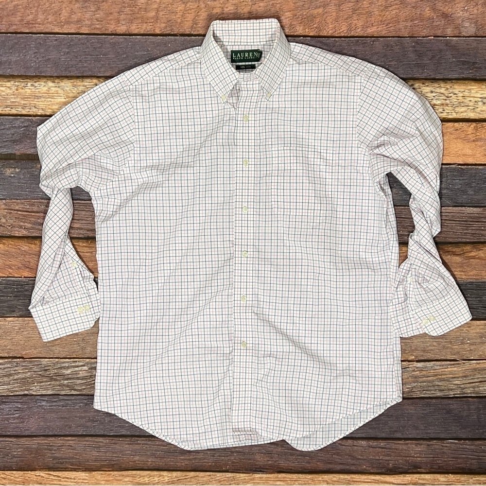 Lauren Ralph Lauren Plaid Dress Suit Mens Shirt 15.5 (32 - 33)